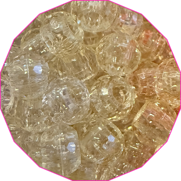 All Clear bead color, clear gold-toned