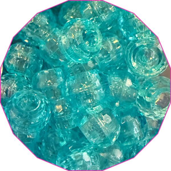 Blue Topaz bead color, clear teal