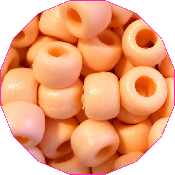Canteloupe bead color, matte peach