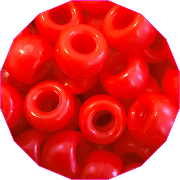 Cherry Sour bead color, glossy red