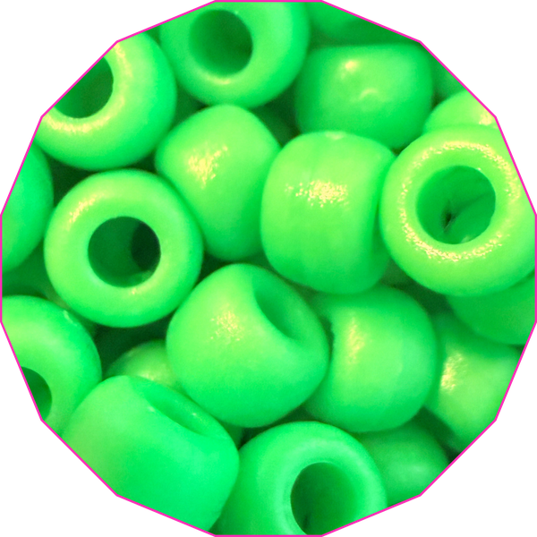 Glo Worm bead color, bright green